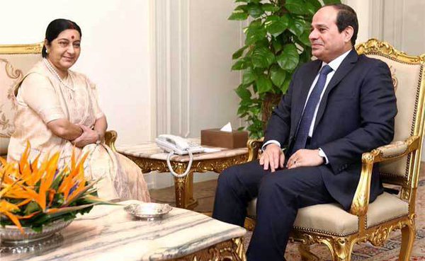 sushmaswarajmeetspresidentofegyptyesterday